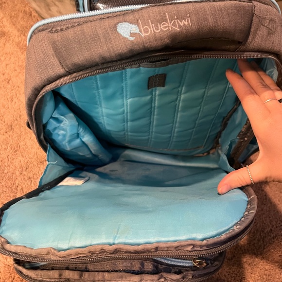 Blue kiwi diaper backpack - Picture 7 of 7